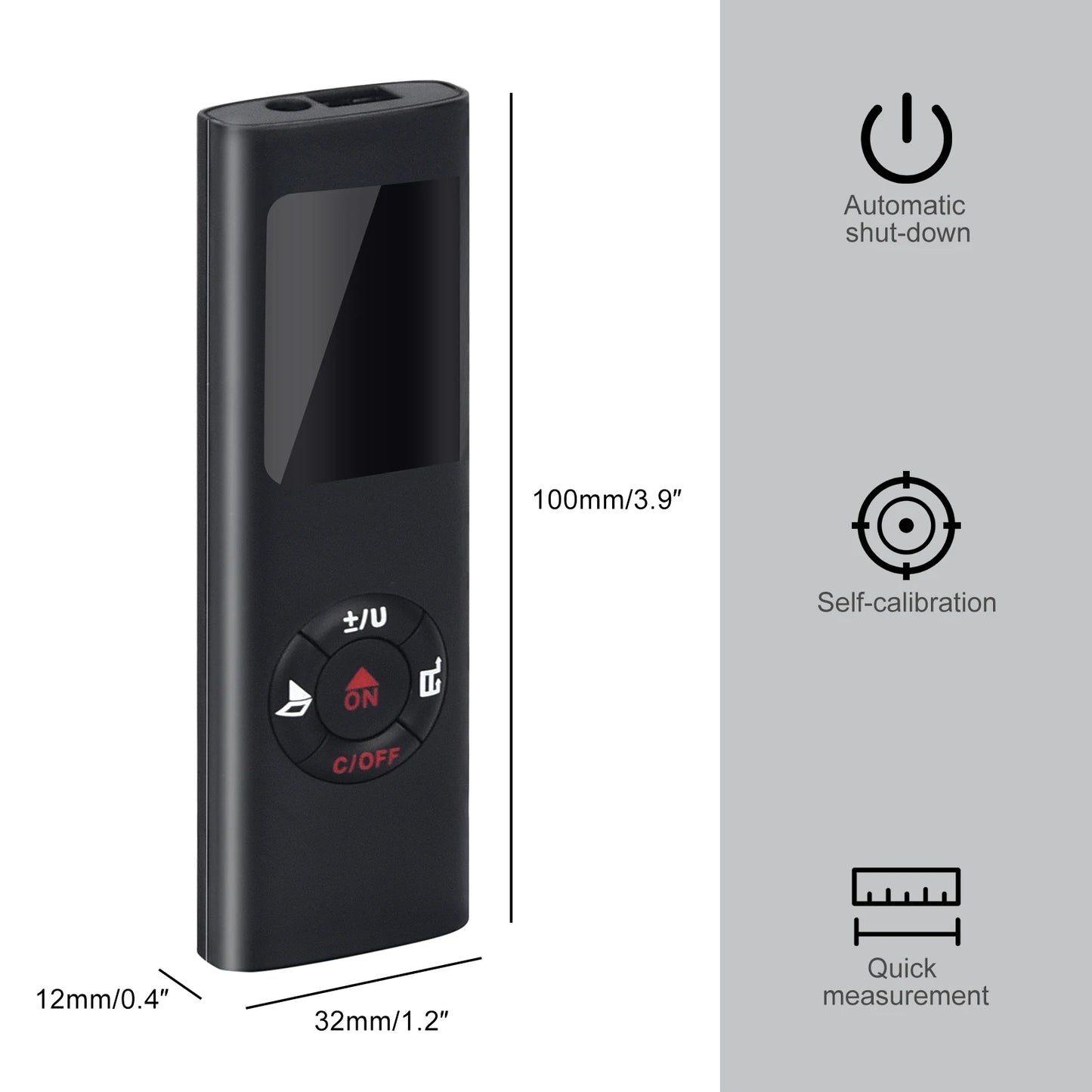 wiederaufladbar und tragbare 40M / 60M Mini Smart Laser Entfernungsmesser