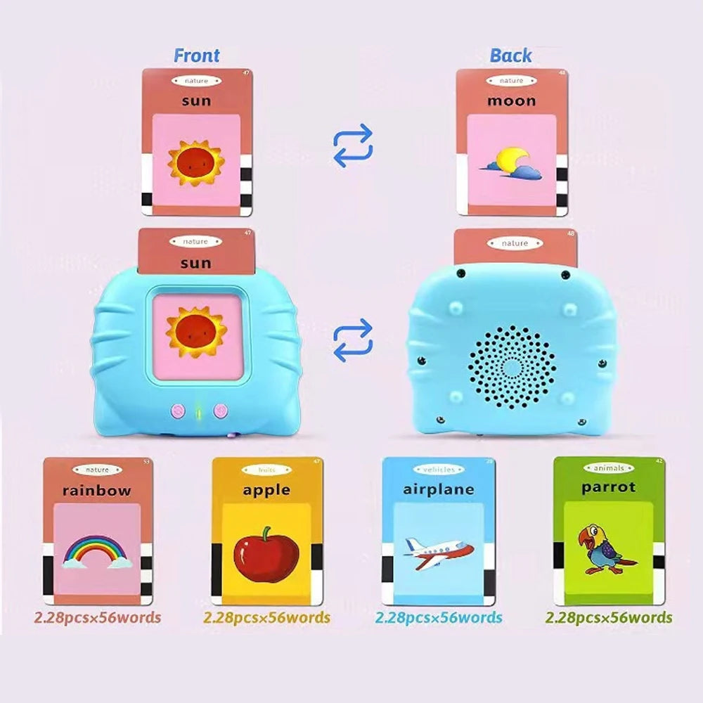 Elektronische Hörmaschine mit Lernkarteien für Kleinkinder - Englisch