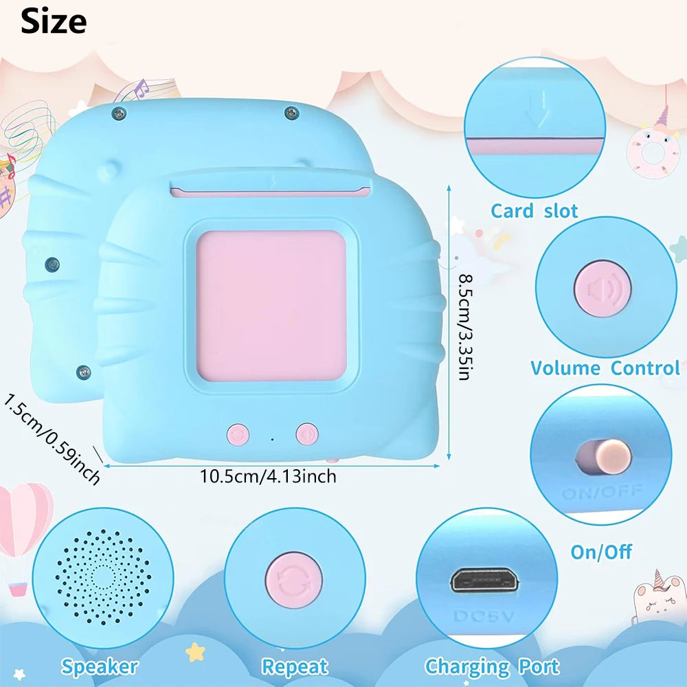 Elektronische Hörmaschine mit Lernkarteien für Kleinkinder - Englisch