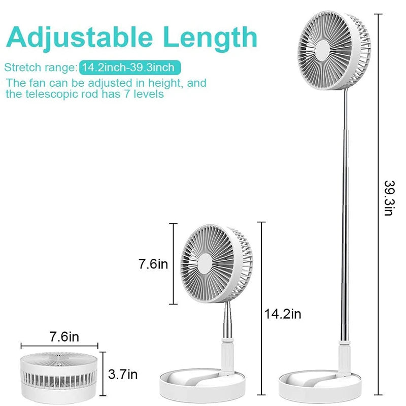 Einstellbarer Standventilator mit großer Kapazität und Unterstützung von vier Geschwindigkeiten für den Tischventilator mit Fernbedienung